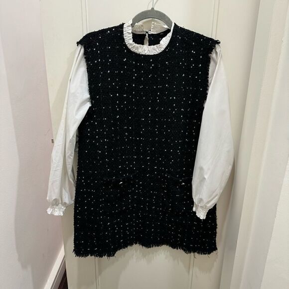 Long Sleeve feminine Dress Size L - Picture 4 of 8